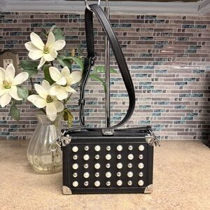 Sam Edelman Shayna black and silver studded purse